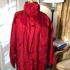 Red Helly Hansen Rain Jacket